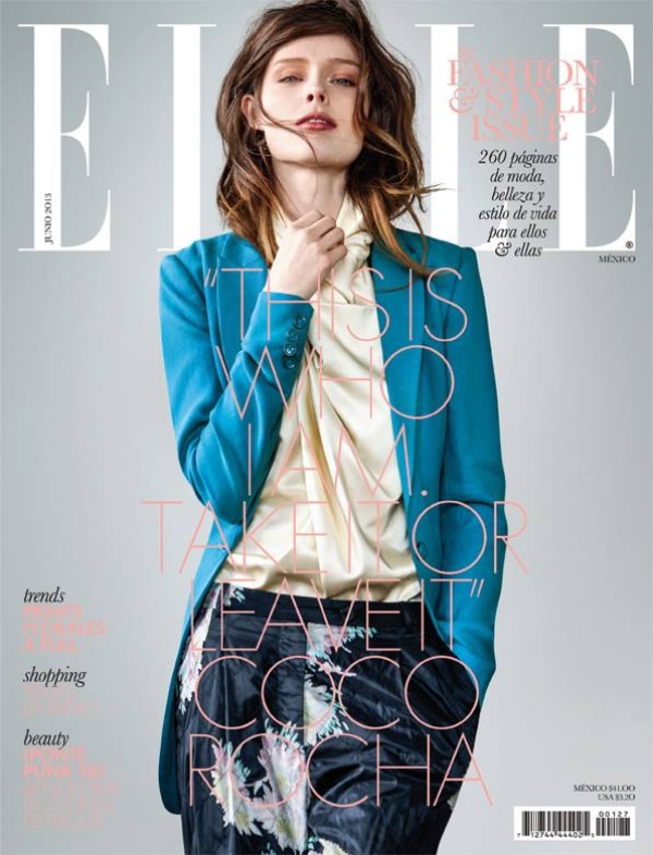 Coco Rocha Chụp Ảnh Cho Tạp Chí Elle Mexico Ấn Bản Tháng 6/2013 - Elle Mexico - Coco Rocha - Người mẫu - Thời trang - Tin Thời Trang - Trang bìa - Tạp chí