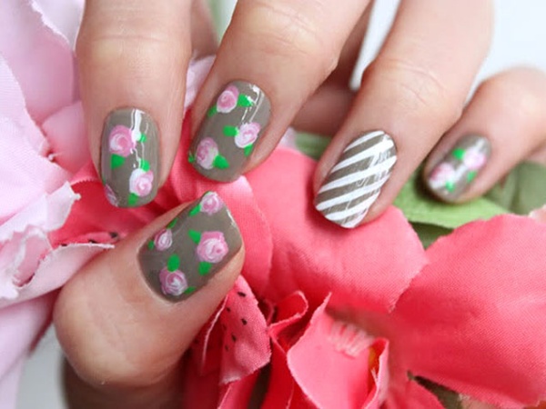 Beautiful Floral Nail Art Designs to Try at Home - Women's Wear - Fashion - Nail Art - Floral - DIY