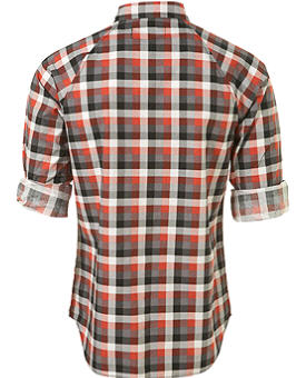 Red Check Raglan Sleeve Shirt - Shirt - TOPMAN - Men's Wear