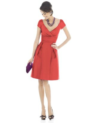Cute Dresses for Bridemaid in Reddish Orange - Women's Wear
