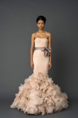 Being innocent in Vera Wang Bridal Collection Spring 2012 - Wedding Gown