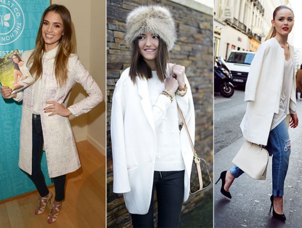 Xì-tai cùng áo khoác màu trắng - Thời trang - Thời trang nữ - Mẹo vặt