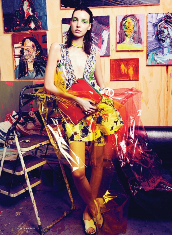 Djana chụp ảnh nghệ thuật trên tạp chí Elle Canada tháng 5/2014 - Người mẫu - Thời trang - Thời trang nữ - Hình ảnh - Tin Thời Trang - Thư viện ảnh
