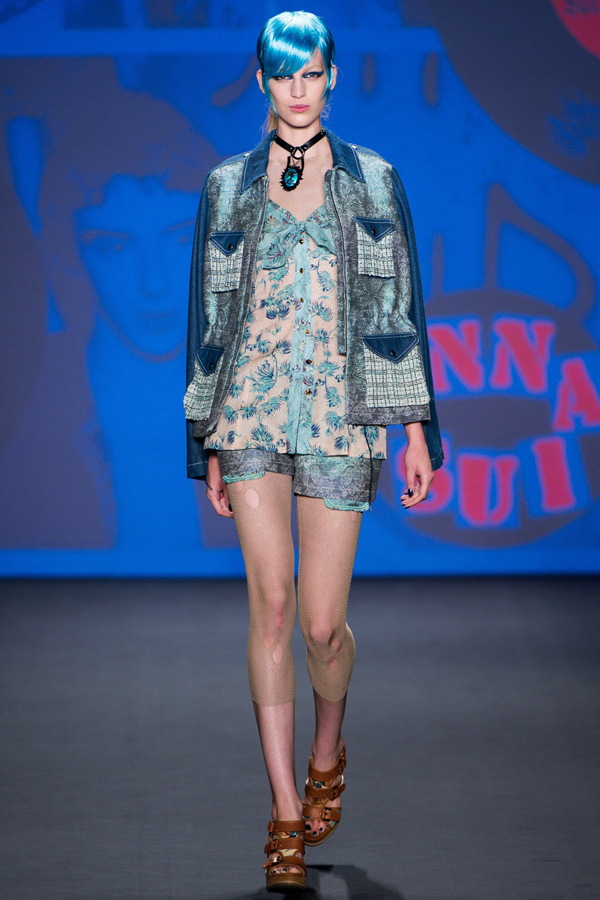 Mixed Prints and Sweet Colored Hair At Anna Sui Spring 2013 Fashion Show - Anna Sui - Fashion - Designer - Spring 2013 - Collection - Fashion Show