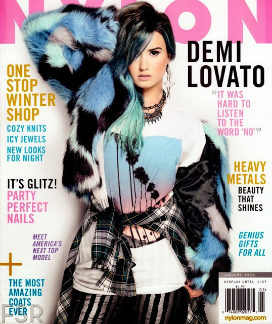 Demi Lovato khoe tóc xanh cá tính trên tạp chí Nylon Mỹ tháng 1/2013 - Demi Lovato - Nylon Mỹ - Phong Cách Sao - Tin Thời Trang - Hình ảnh