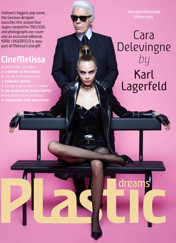 Cara Delevingne hóa thân thành “Phù Thủy Giày” trên tạp chí Melissa Đông 2013. - Cara Delevingne - Giày - Melissa - Karl Lagerfeld - Tin thời trang