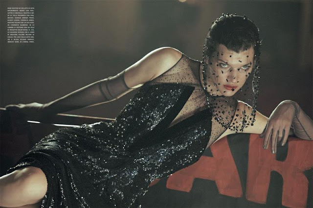Milla Jovovich đầy bí ẩn trên tạp chí Vogue Italia số tháng 9/2012 - Milla Jovovich - Vogue Italia - Người mẫu - Tin Thời Trang - Tạp chí thời trang