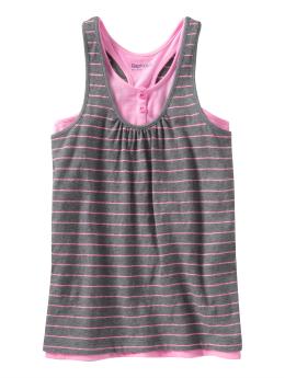 Striped double-layer tank - Gap - Kids Wear - Girl