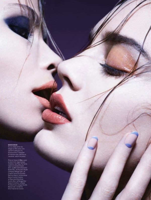 Eloïse Opryszko & Tara Jean điệu đà make-up nóng bỏng trên tạp chí L’Officiel Paris tháng 4/2014 - Eloïse Opryszko - Tara Jean - L’Officiel Paris - Make-up - Trang điểm - Làm đẹp