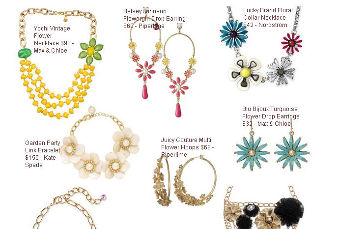 Spring jewelry trends 2010: florals, chains, white and colorful statement pieces - Jewelry - Trends