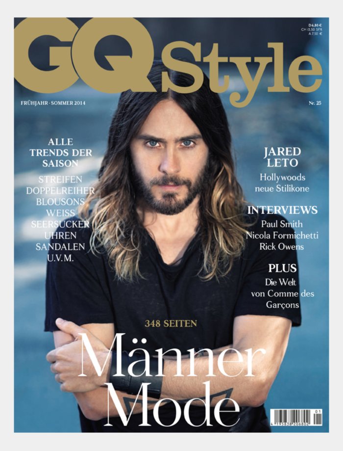 Jared Leto Chụp Ảnh Bìa Cho Tạp Chí GQ Style Đức Xuân/Hè 2014