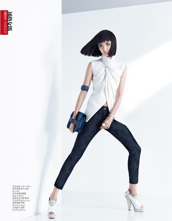 Ngắm siêu mẫu Bonnie Chen trên tạp chí Vogue Trung Quốc tháng 3