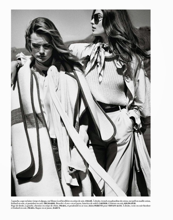 Andreea Diaconu & Edita Vilkeviciute sát cánh bên nhau trên tạp chí Vogue Paris tháng 5/2014 - Người mẫu - Tin Thời Trang - Thời trang nữ - Thời trang - Thư viện ảnh - Hình ảnh - Andreea Diaconu - Edita Vilkeviciute - Vogue Paris