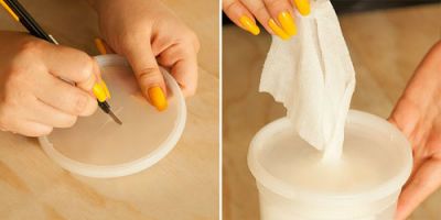 DIY ทิชชู่เปียกง่ายๆ - เทคนิค - ไอเดีย - อินเทรนด์ - ความงาม - เครื่องสำอาง - DIY - Wet paper - How to