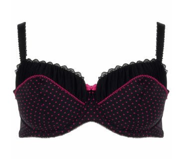Heart Rouched Bra
