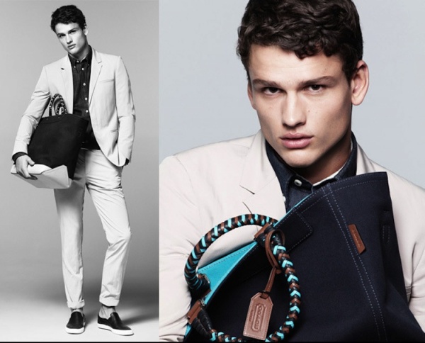 Sean O’Pry & Simon Nessman trong chiến dịch quảng cáo túi xách Coach Hè 2013. - Coach - Hè 2013 - Túi xách - Phụ trang