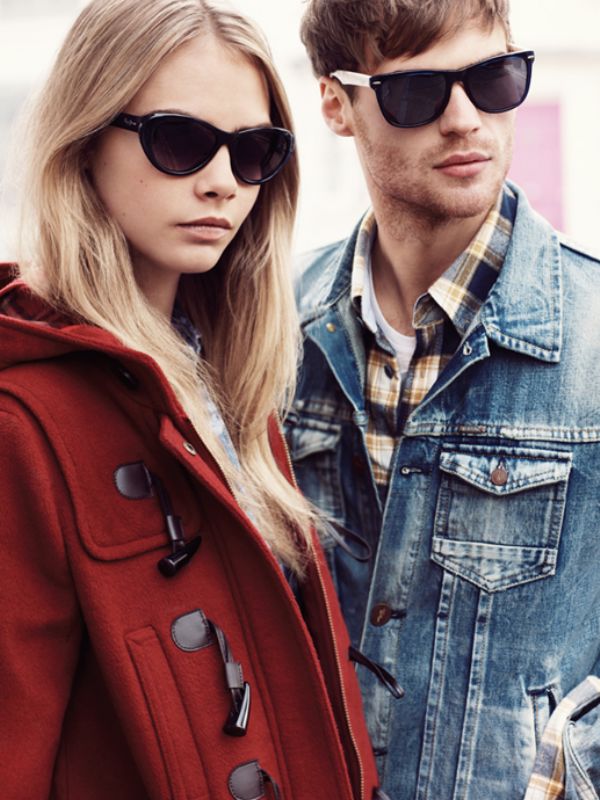 Pepe Jeans London Autumn/Winter 2013 - Fashion - Model - Fall 2013 - Women's Wear - Collection - Photos - Trend - Fashion News - Video - Fall / Winter 2013 - Dress - Hairstyles - Ad campaign - pepe jeans - Models - Cara Delevigne - Jeans - Campaign - Coats - Fashion news - Scarf