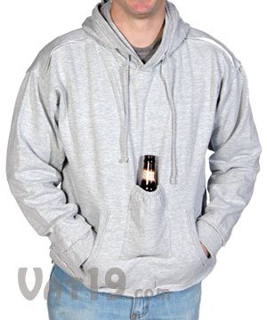 Beer Pouch Sweatshirt with Hood