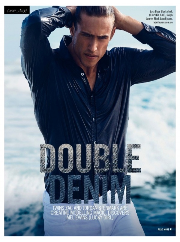 Jordan & Zac Stenmark khoe thân rắn chắc trên tạp chí Sunday Style Úc. - Zac Stenmark - Jordan Stenmark - Người mẫu - Tin thời trang
