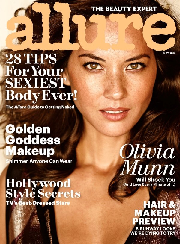 Olivia Munn tự nhiên mà quyến rũ trên tạp chí Allure tháng 5/2014
