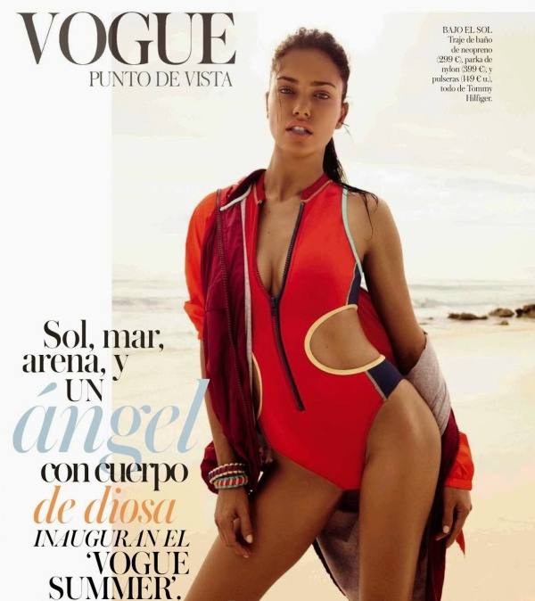 Adriana Lima ‘nóng bỏng’ cùng sắc hồng trên tạp chí Vogue Tây Ban Nha tháng 5/2014 - Adriana Lima - Vogue Tây Ban Nha - Thời trang nữ - Người mẫu - Thời trang - Hình ảnh - Tin Thời Trang