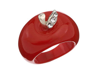 Red Apple Ring - Ring - Jewelry - Miss Selfridge