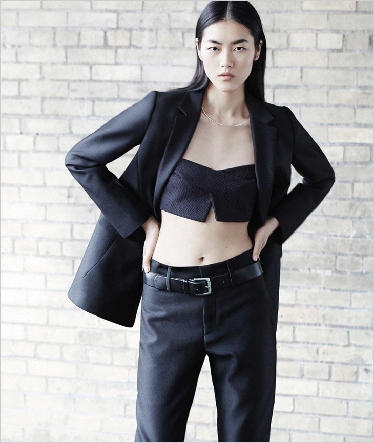 Liu Wen diện thời trang nam tính trên tạp chí WSJ tháng 5/2014