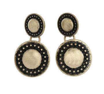 Gold 2 Disc Drop Earrings - Earrings - Wallis - Jewelry