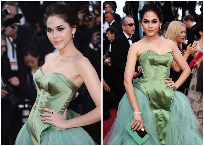 สวยเว่อร์! ชมพู่ อารยา สง่างามกับชุดสุดหรู Zac Posen ณ เมืองคานส์ - Celeb Style - แฟชั่นดารา - ชมพู่ อารยา - งานพรมแดงเมืองคานส์ - ชมพูใส่ชุดสุดหรู - Zac Posen - ชุดสีเขียวฟูฟ่อง