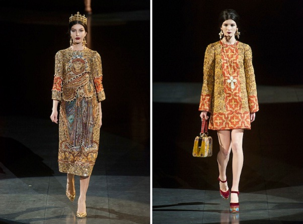 ความอลังการ!! Dolce&Gabbana Gets Regal, Religious for Fall 2013 - แฟชั่นคุณผู้หญิง
