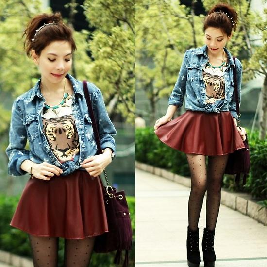 แฟชั่นมิกซ์...เสื้อเชิ้ตยีนส์ตัวเดียว ใส่กับอะไรก็เริ่ด!! - แฟชั่นวัยรุ่น - แฟชั่นการแต่งตัว - เสื้อเชิ้ตยีนส์ - แต่งตัวหลายสไตล์ - สตรีทแฟชั่น - ใส่ยีนส์