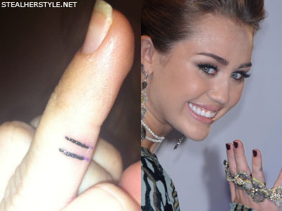Miley Syrus và những hình xăm ấn tượng - Hình xăm