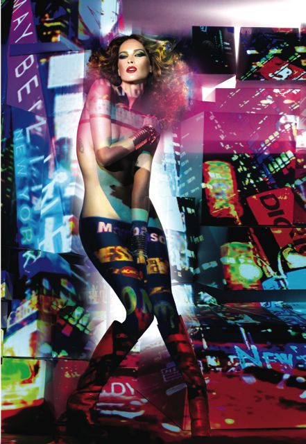 Sultry Maybelline 2013 Calendar Models - Models Painted as New York City Scenes - Maybelline - Model - Fashion News - Freja Beja Erichsen - Charlotte Free - Jessica White - Julia Stegner - Shu-Pei Qin - Kemp Muhl - Emily DiDonato - Erin Wasson - Photo