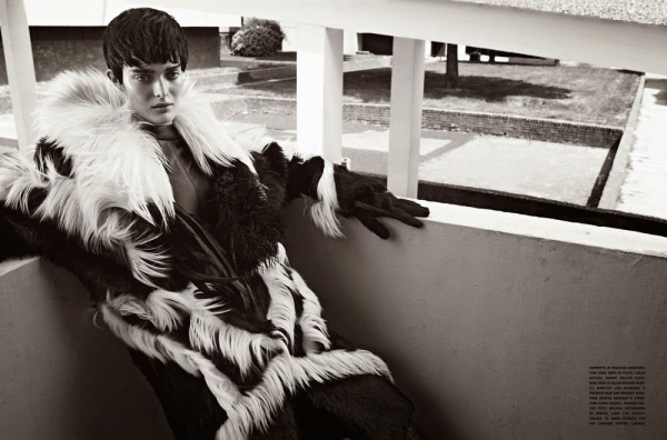 Sam Rollinson Diện Mốt "Lông Lá" Trên Tạp Chí Vogue Ý Tháng 11/2013 - Sam Rollinson - Tin Thời Trang - Người mẫu - Thời trang - Hình ảnh - Vogue Ý - Tạp chí