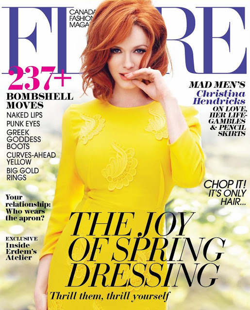 Christina Hendricks is Sunshine Bright for Flare May 2013 - Christina Hendricks - Celeb Styles