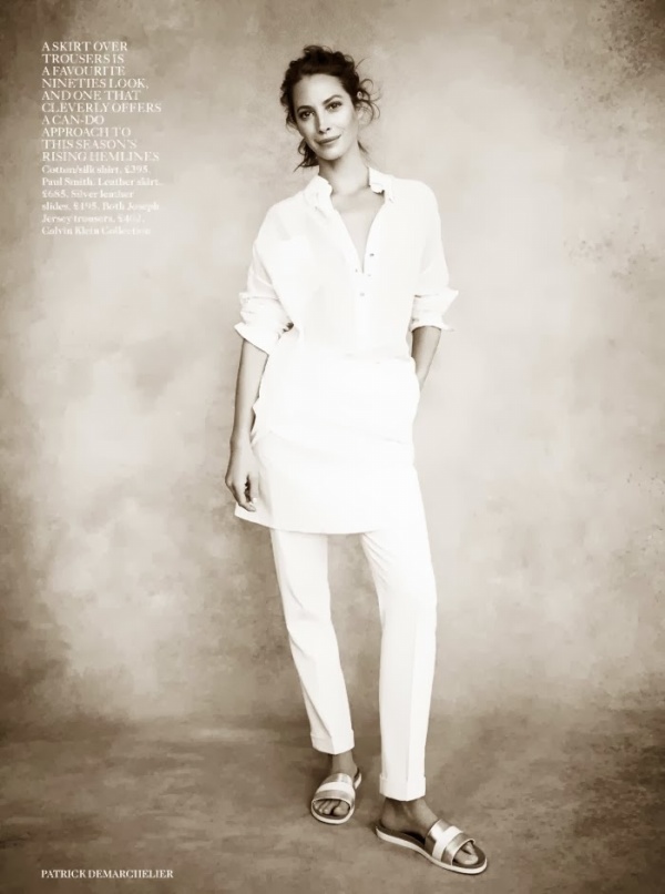 Christy Turlington nhẹ nhàng cùng sắc trắng trên tạp chí Vogue Anh tháng 4/2014 - Christy Turlington - Vogue Anh - Người mẫu - Thời trang - Hình ảnh - Tin Thời Trang