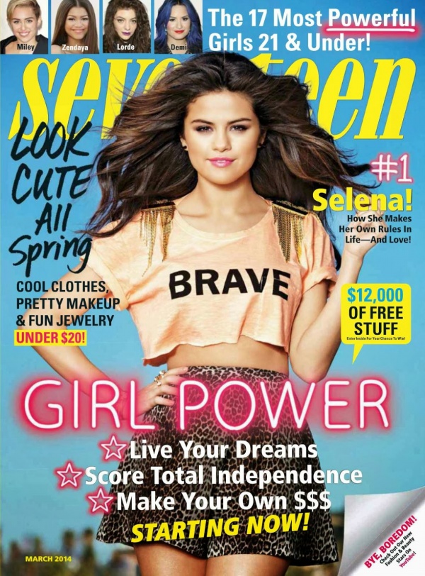 Selena Gomez trẻ trung trên tạp chí Seventeen tháng 3/2014 - Selena Gomez - Seventeen - Phong Cách Sao - Hình ảnh - Tin Thời Trang - Thời trang trẻ