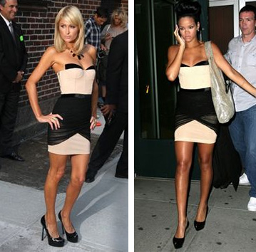 Look for Less: Rihanna and Paris Hilton - Rihanna - Paris Hilton - Dress