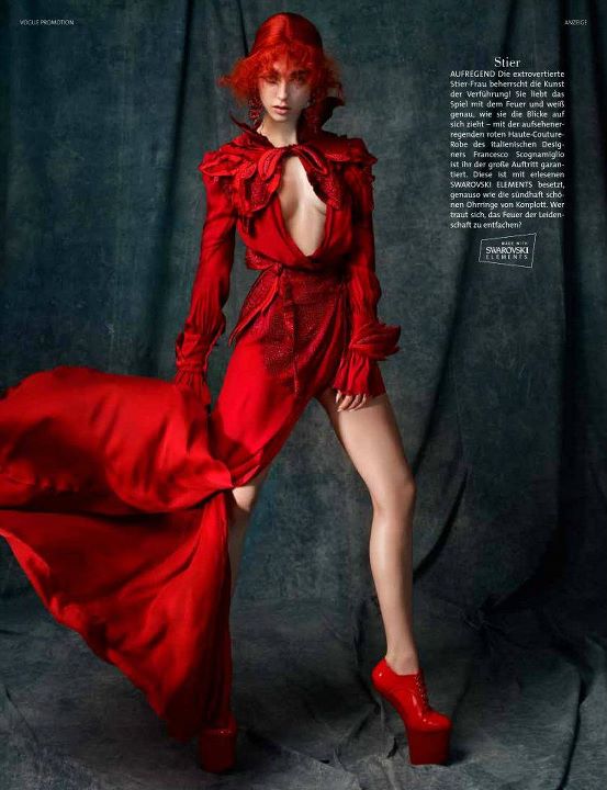 German Vogue: Girls of the Zodiac in Swarovski - Women's Wear - Fashion - Zodiac - Swarovski - German Vogue - photo