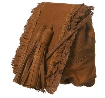Leather Tassel Cross Body Bag