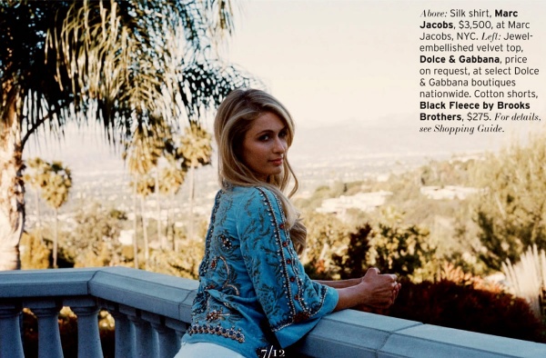 Paris Hilton trở lại với tạp chí Elle US tháng 7/2013. - Paris Hilton - Phong cách sao - Tin thời trang - Elle US