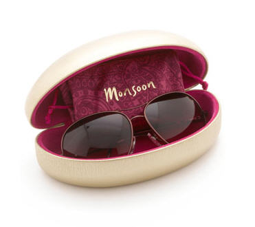 Aviator Burgandy Sunglasses - Monsoon - Sunglasses