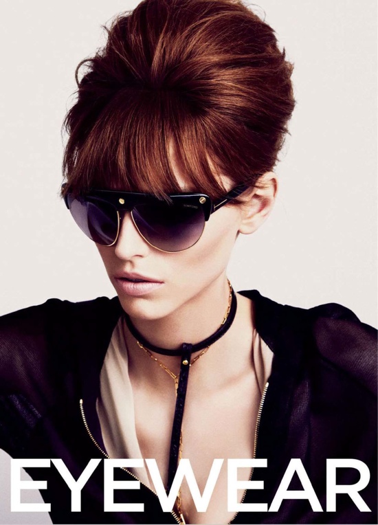 Karlina Caune sang trọng quyến rũ khi chụp ảnh quảng cáo BST mắt kính Hè 2013 của Tom Ford - Karlina Caune - Nhà thiết kế - Bộ sưu tập - Mắt Kính - Phụ kiện - Thời trang - Hè 2013