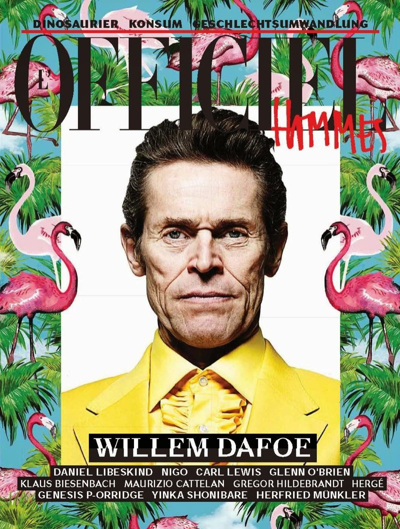 Willem Dafoe Ăn Vận Sặc Sỡ Trên Tạp Chí L’Officiel Hommes Đức Xuân/Hè 2014