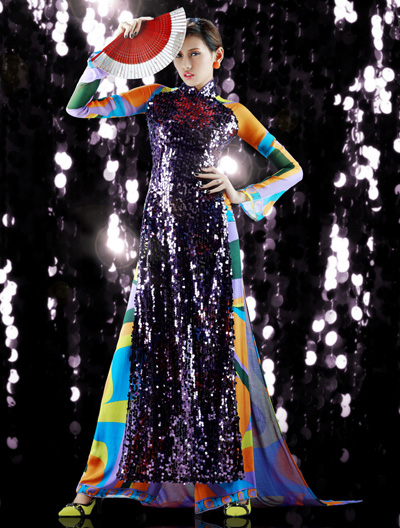 Bộ sưu tập áo dài của thương hiệu thời trang ABC - Ao Dai - Bo suu tap - Thuong hieu ABC