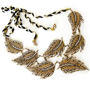 Leaf Bib Necklace - Michelle Roy - Necklace - Jewelry