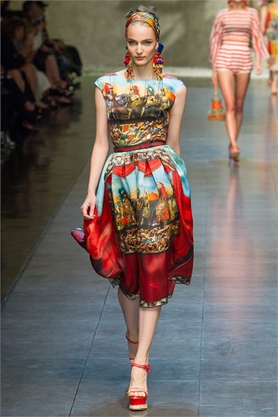 Nyomott minták orgiája: Dolce & Gabbana 2013-as tavaszi-nyári női ruha kollekció
