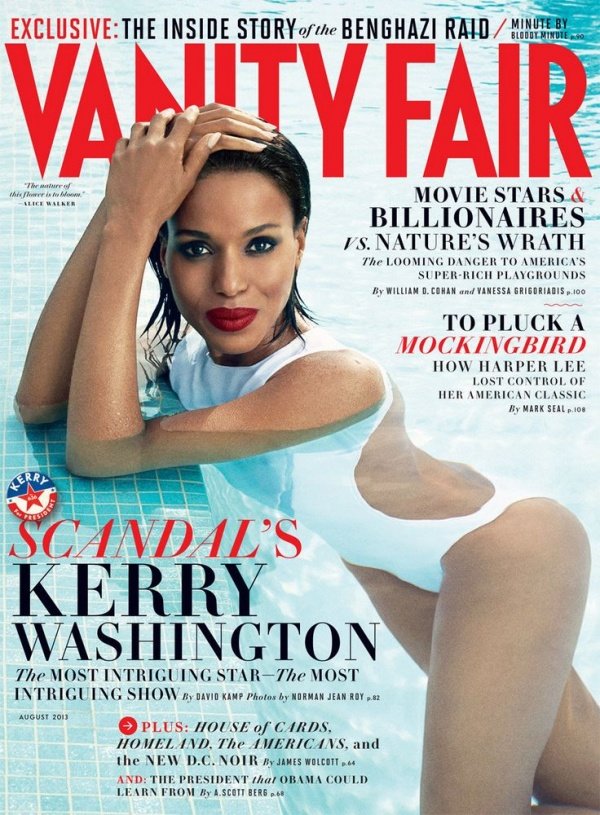 Kerry Washington Gợi Cảm Trên Tạp Chí Vanity Fair Tháng 8/2013 [VIDEO]