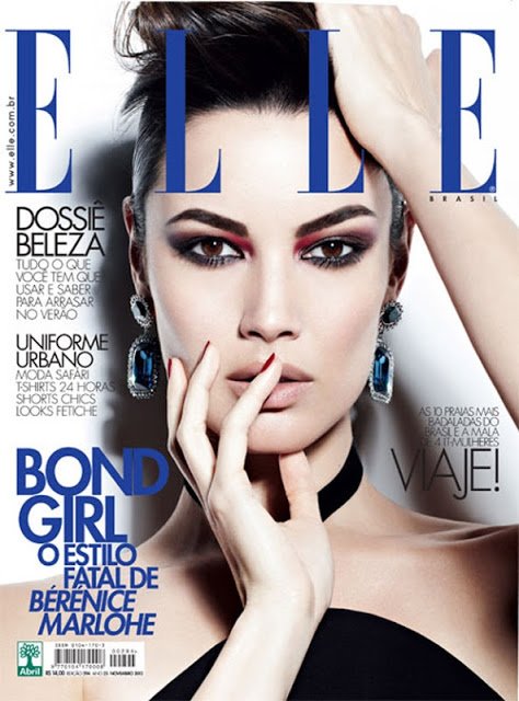 A Bond-lány Bérénice Marlohe a brazil Elle novemberi címlapján