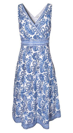East Zariah Print Sundress, Blue Delft - John Lewis - Dress - Women's Wear